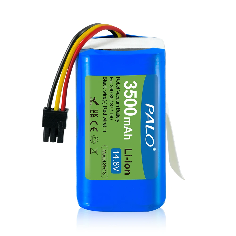 PALO 14.8V Robot Vacuum Cleaner Battery Pack for Qihoo 360 S5 S7 S7Pro T90 X9 Robotic Vacuum Cleaner Replacement Batteries