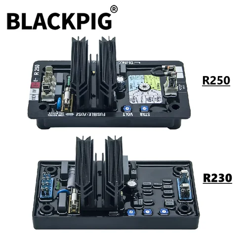 Imagen 1 del producto 100% nuevo R250 R230 AVR regulador de voltaje automático estabilizador módulo de Panel de Control 100 KW para piezas de generador diésel Leroy Somer