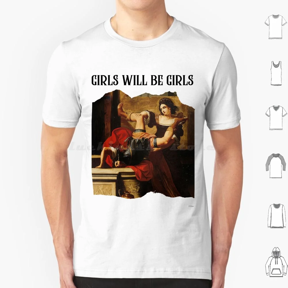 T-shirt Girls Will Be Girls-The Power Of Feminine Rage, grande taille, 100% coton, Girls Will Be Girls, féminisme, féministe, Boys Will Be