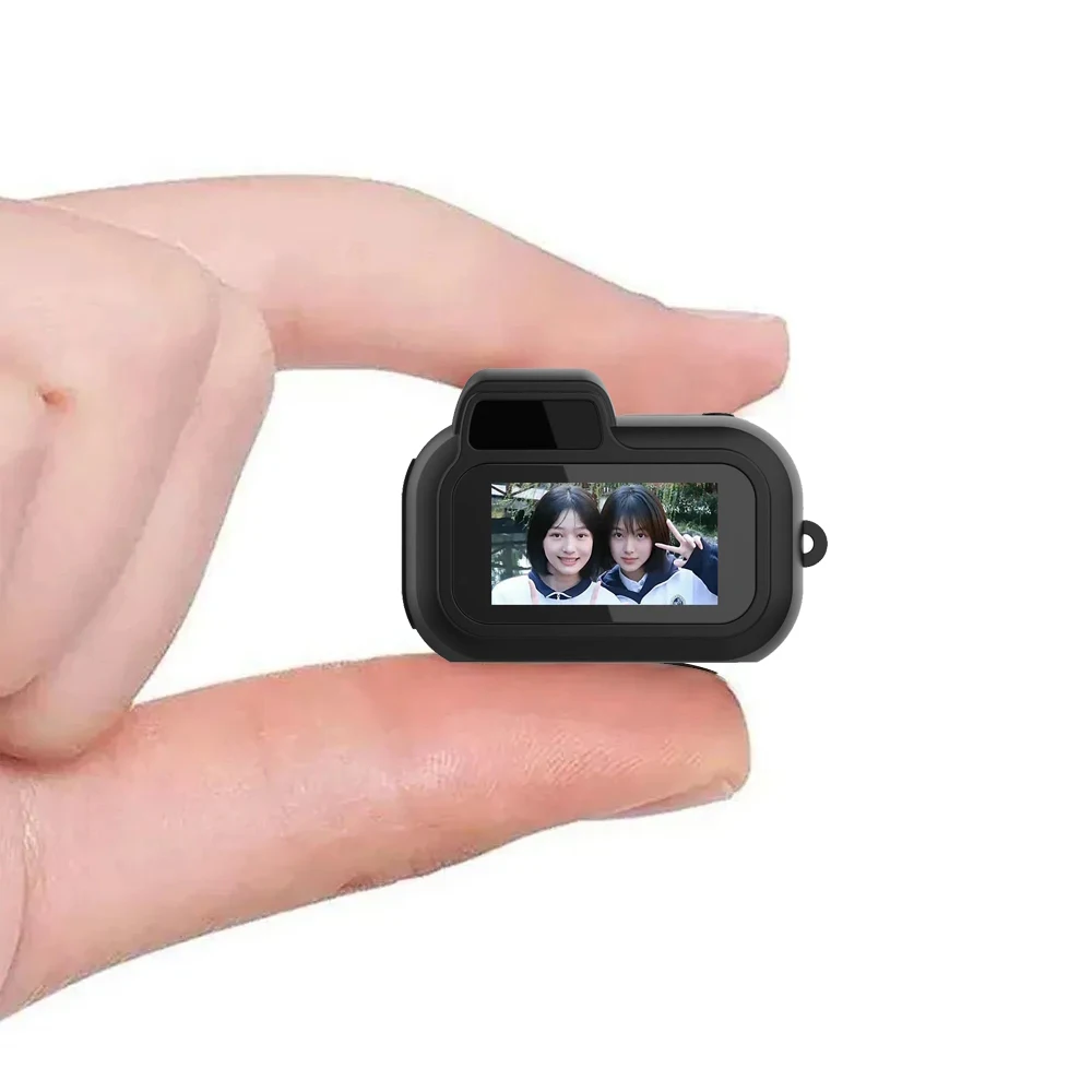 Portable Mini Camera With 0.96in Screen CMOS Indoor Home Outdoor 1080P Sports Vintage Video Recorder Support TF Card Y3000