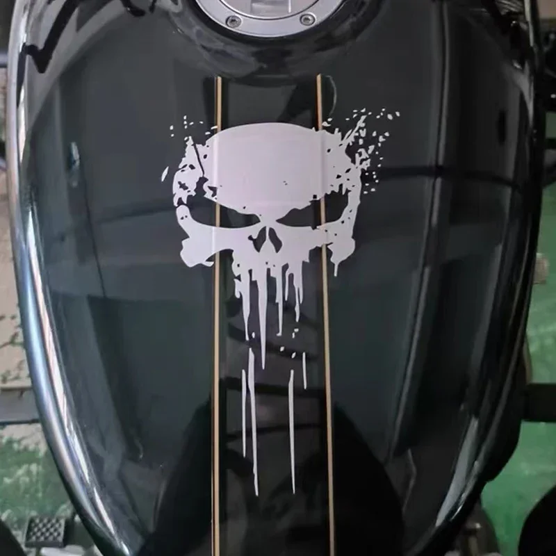 Blood Skull Motorcycle Sticker Racing Side Body Fuel Tank Cool Helmet Oilproof Decals for Ktm Aprilia Yamaha Kawasaki Suzuki BMW image 6