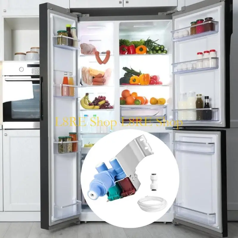 L8RE High Compatibility Freezer Water Part Replacement Plastic Metal Texture Perfect for Refrigerator Repair and Maintenance