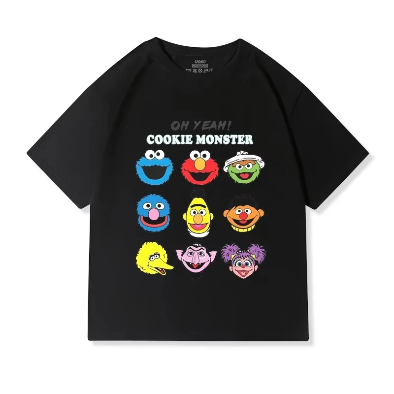 Vila gergelim crianΓ§as camiseta de manga curta verΓ£o novos meninos e meninas 100% algodΓ£o solto casual topos roupas infantis Vila gergelim crianΓ§as camiseta de manga curta verΓ£o novos meninos e meninas 100% algodΓ£o solto casual topos roupas infantis