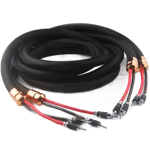 

MCA17AAA Gold-plated Banana Single Copper-silver High-end Main Speaker Cable HI Oxygen-free Copper Audio Speaker Cable
