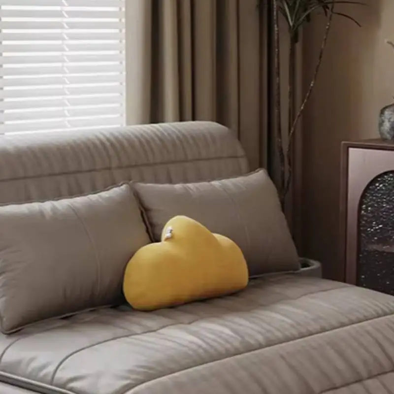 โซฟาไฟฟ้าหรูหราสไตล์มินิมอล พนักพิงแขนพับได้ โซฟาโค้งสูงสำหรับห้องนั่งเล่น เฟอร์นิเจอร์คุณภาพสูงสำหรับบ้าน