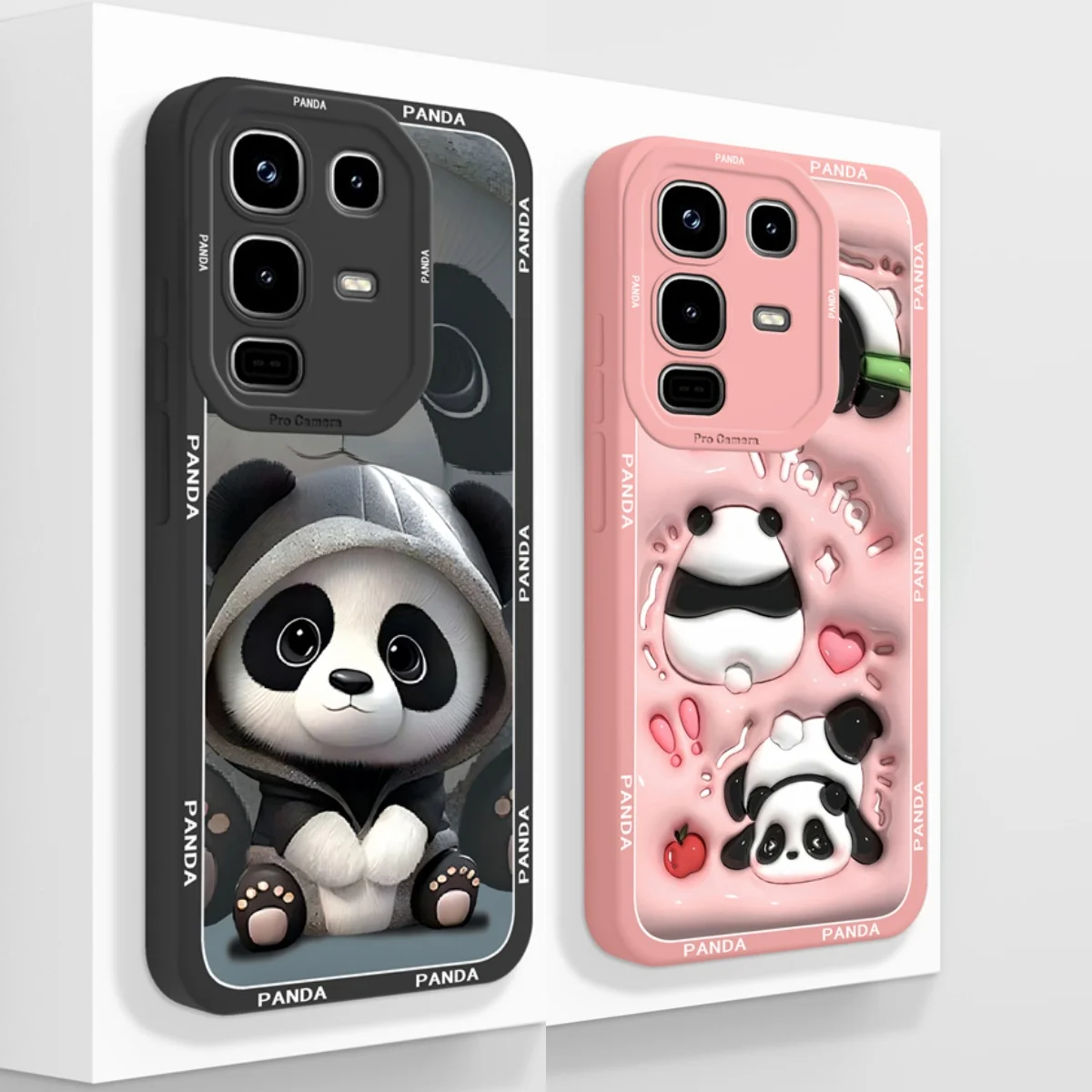 Für infinix Hinweis 50 Pro Plus 50X 50S Fall Nette Panda Weiche Flüssigkeit Silikon Zurück Abdeckung Für infinix Hinweis 50 pro + Telefon Protektoren
