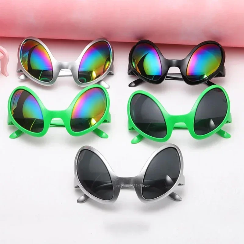 New Alien Glasses Funny Holiday Party Sunglasses Halloween Adults Kid Party Supplies Rainbow Lenses ET Sun Glasses Party Favors