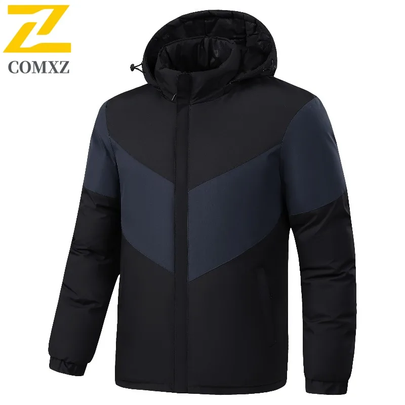 Men's Winter  Streetwear Cotton Jacket Waterproof Windproof Warm Casual Windbreaker Coat Spring Autumn Outdoor Hiking Camping