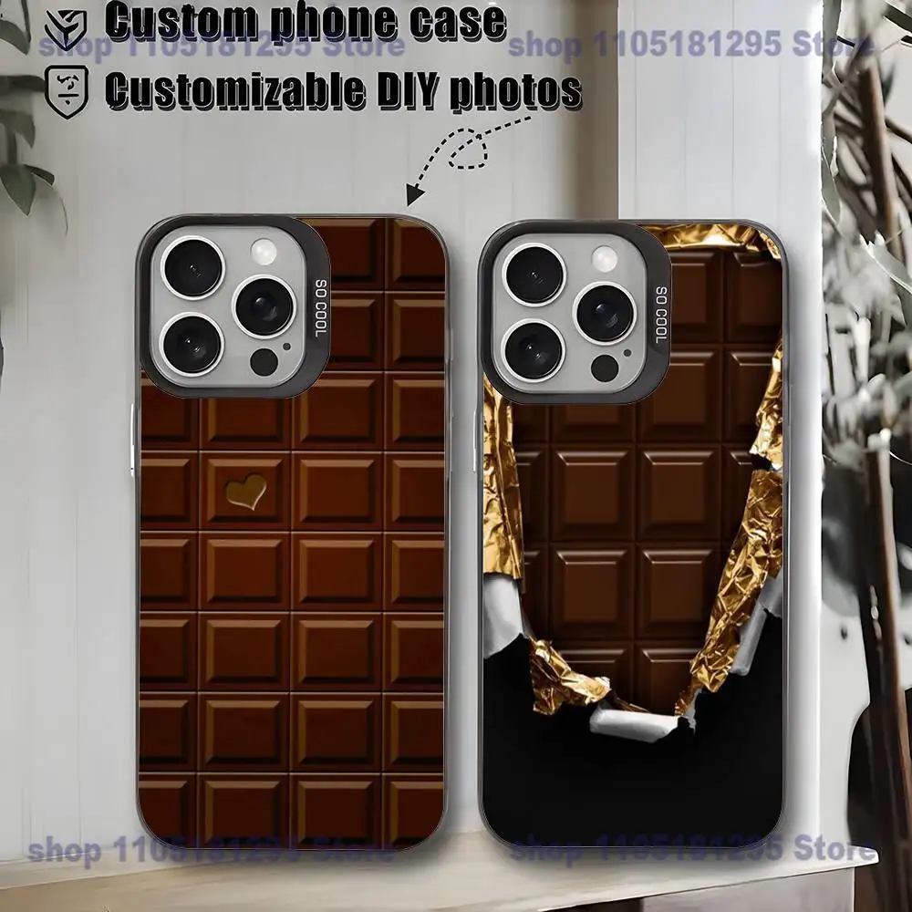 

Chocolate Nutella Phone Case For iPhone17,16,15,14,13,12,11,Mini,Pro,MAX,plus,Black Matte Shockproof Cover