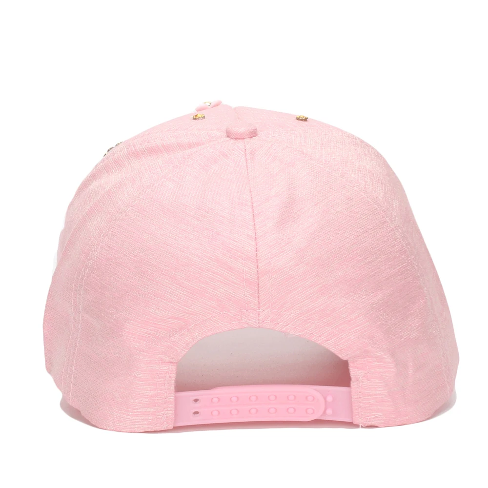 Fashion Baseball Caps Hat for Women Butterfly Diamond Studded Outdoor Baseball Cap Ladies Casquatte Cap Metal Three Ring Sun Hat