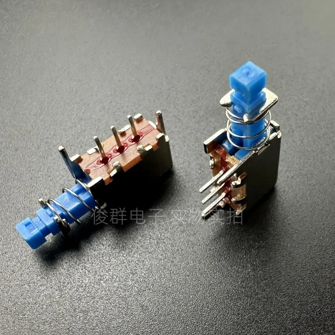 20pcs/high quality A05 self-locking switch straight key switch key power supply single row 3-pin self-locking