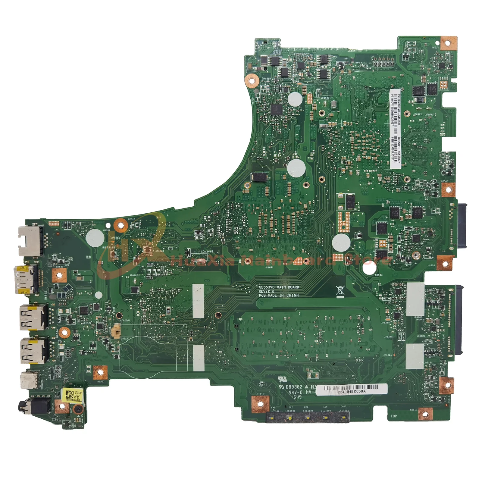 Imagem -03 - Mainboard Zx53v Gl553vd Gl553ve Fz53v Fx553v Zx553v G553v Laptop Motherboard i5 i7 7th Gen Gtx1050 Gtx1050ti-v2g V4g Gl553v