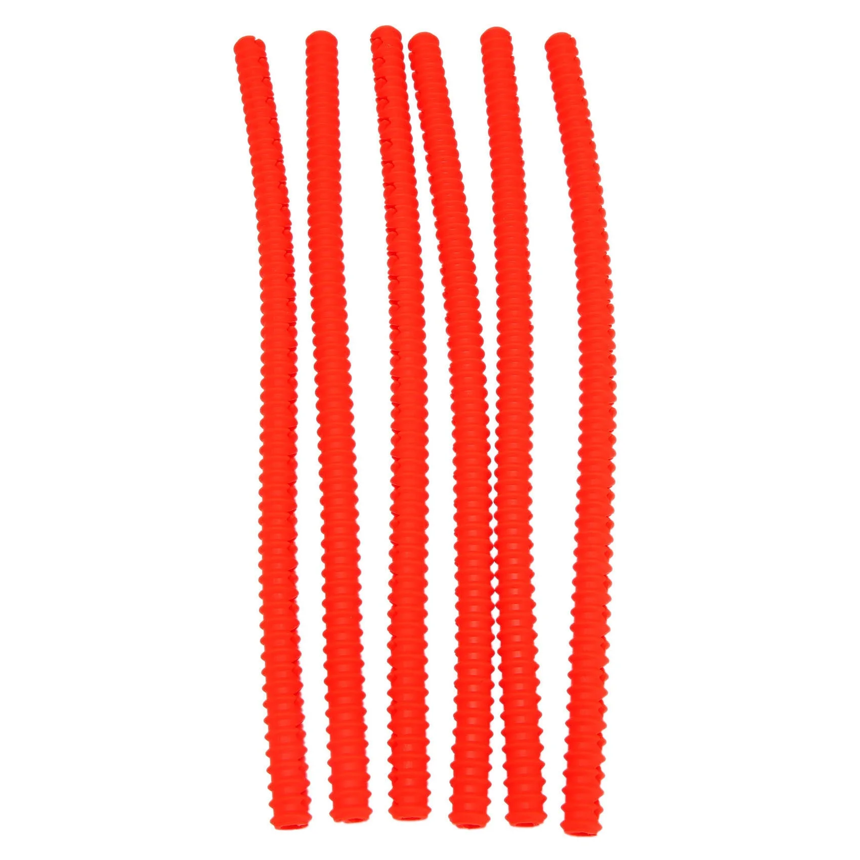 실리콘 오븐 랙 가드, 오븐 랙 가장자리 보호대 가드 커버, 14 인치 길이, 손 팔 화상 방지 (빨간색), 6 팩