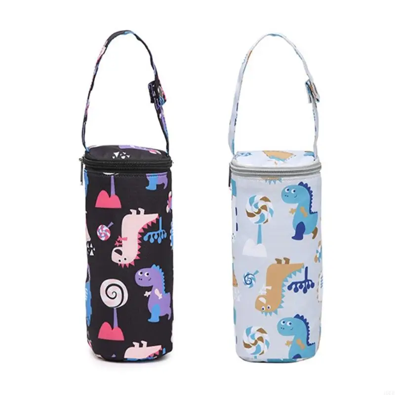 16FE Milk Bottle Water Warmer Insulated Bag Baby Nursing Bottle Bag Heat Freshness Preserved Feeding Bottle Tote Bag For Car