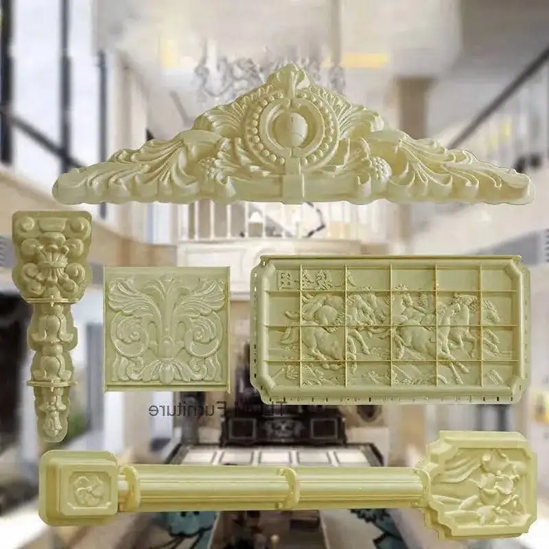 

Wall Cement Window European Flower Mold Villa Mountain Flower Mold Exterior Wall Decoration wall Relief Flower Pendant Template