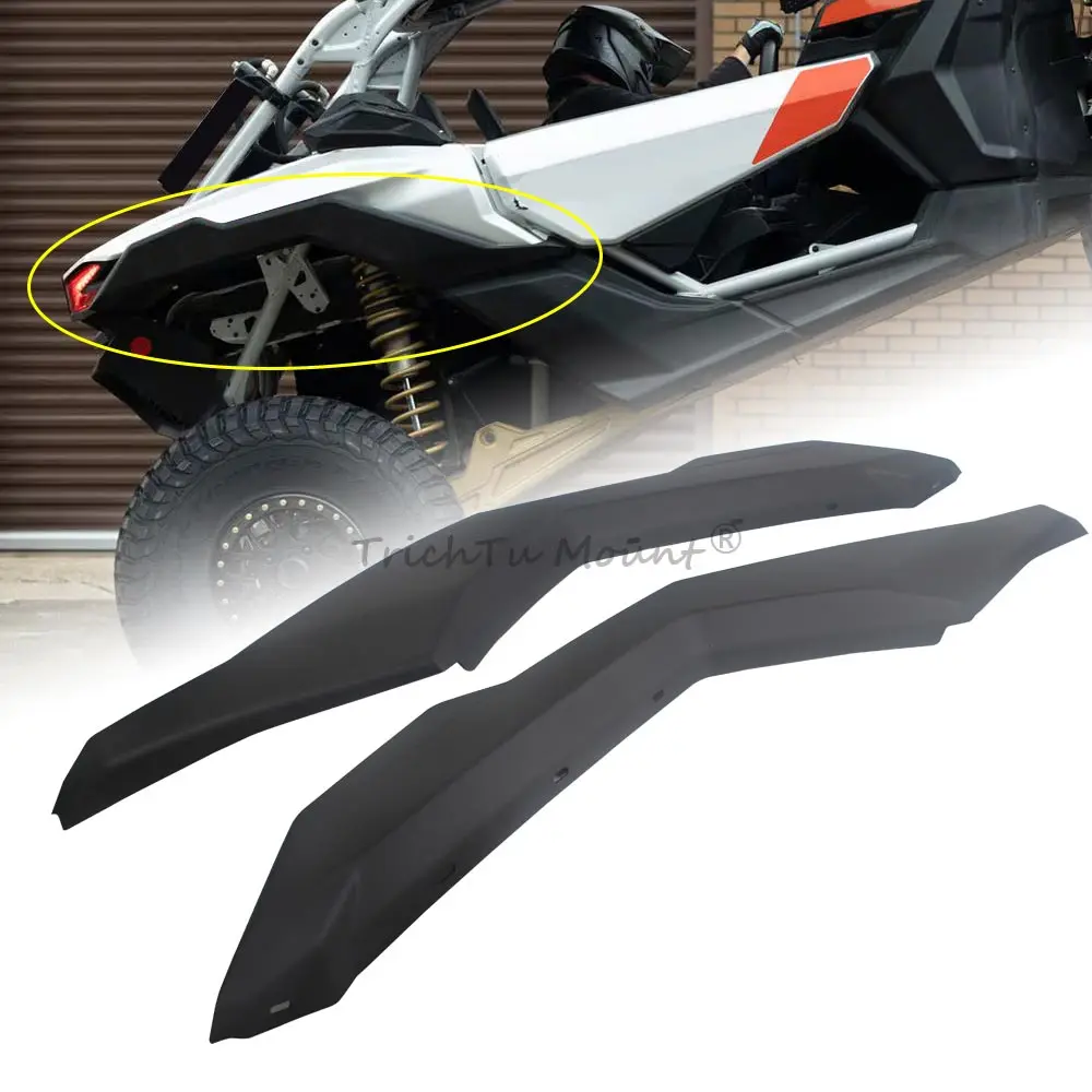 

For Can-Am Maverick X3 Max Turbo DPS RS RR 1000R 2017-2024 Accessories UTV/SXS Rear Fender Deflector Mud Guard Flaps Kit