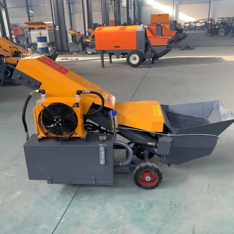 Portable Diesel Concrete Mixer Pump Machine Produced By Industrial Leading Source Factory For Infrastructure Engineering