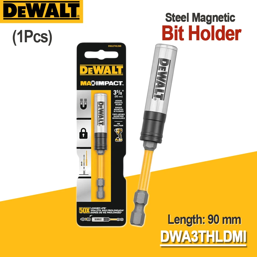 Imagem -04 - Dewalt-aço Suporte Bit Magnético Driver Acessórios Ferramenta Elétrica No. Dwa3thldmi Dwaf3hldmf