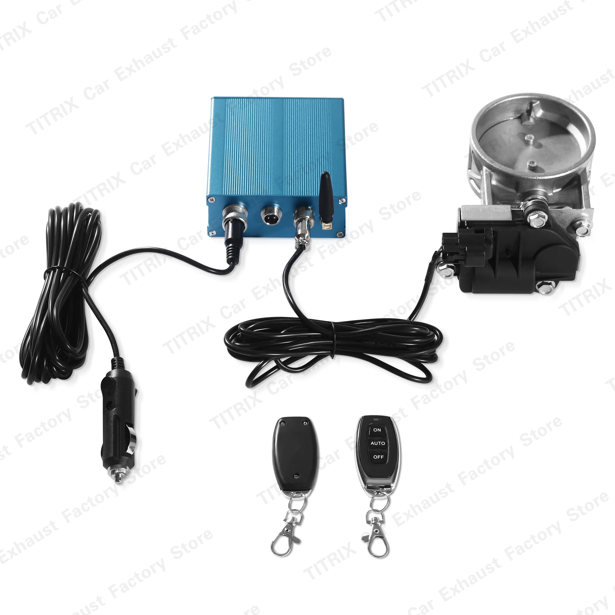Electric Exhaust Control Valve Kit Multi-angle Mode Controller Device Remote Kit For Exhaust Catback Downpipe  51 60 63 70 76MM