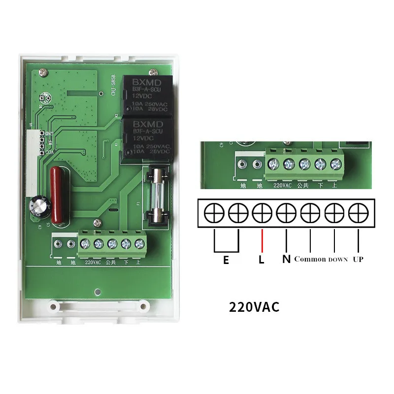 2025年オリジナル広電圧電動プロジェクションスクリーンワイヤレスRFリモートコントロールスイッチリレーモジュール無線受信機送信機