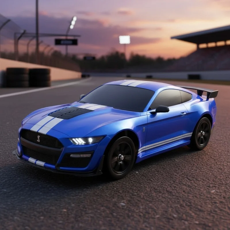 10306 1/10 Electric Four Wheel Drive Rv Mustang Drift Racing Flat Run Model Car Suitable  Adult Hobbies To Collect Racing Models