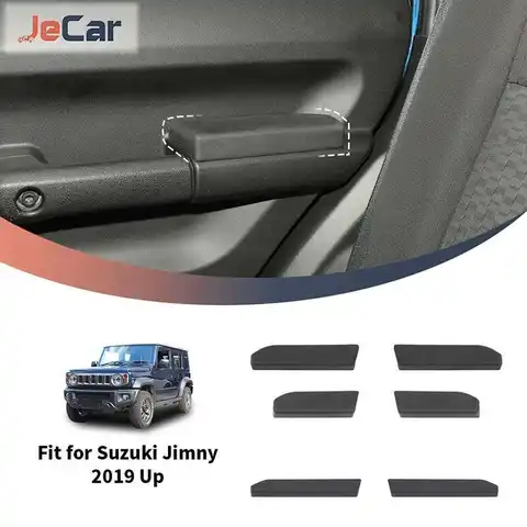 JeCar PU foaming Car Door Armrest Mats  For Suzuki Jimny 2019 Up 2-door / 4-door models Door Interior Accessories