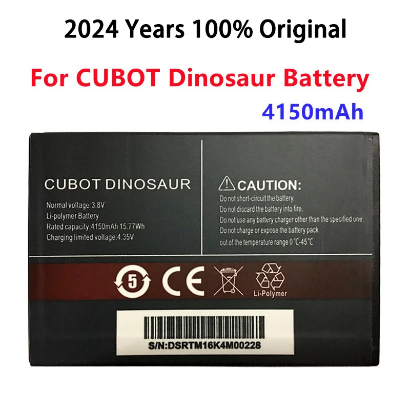 2024 год 100% оригинальный CUBOT Dinosaur 4150 мАч l Сменный аккумулятор для CUBOT Dinosaur, батареи для сотового телефона, быстрая доставка