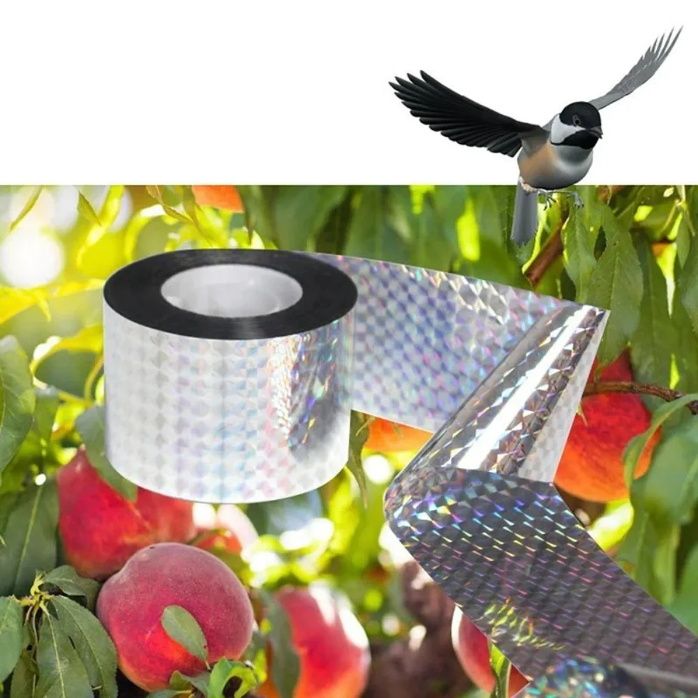 

Pest Control Anti Bird Tape Deterrent Scare Dual-sided Reflective Bird Scare Tape Garden Accessories Orchard Tool