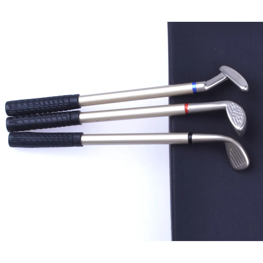 3 pcs Ballpoint Pen Writing Office School Smooth Pens Halloween Christmas New Year Golf Club Pen Set Golf Club Pens Shaped