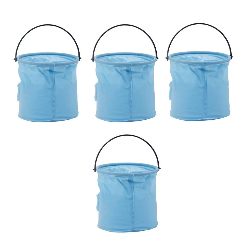 4Pcs Portable Brush Washing Bucket Foldable Rubber Paint Brush Washer Holder for Camping Travel Painting Cleaning