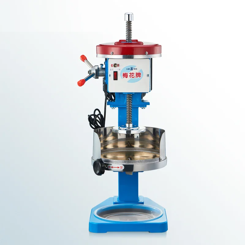 220V Dual Purpose Snowflake Continuous Ice Machine Mechanical Ice Shredder Ice Shaving Machine
