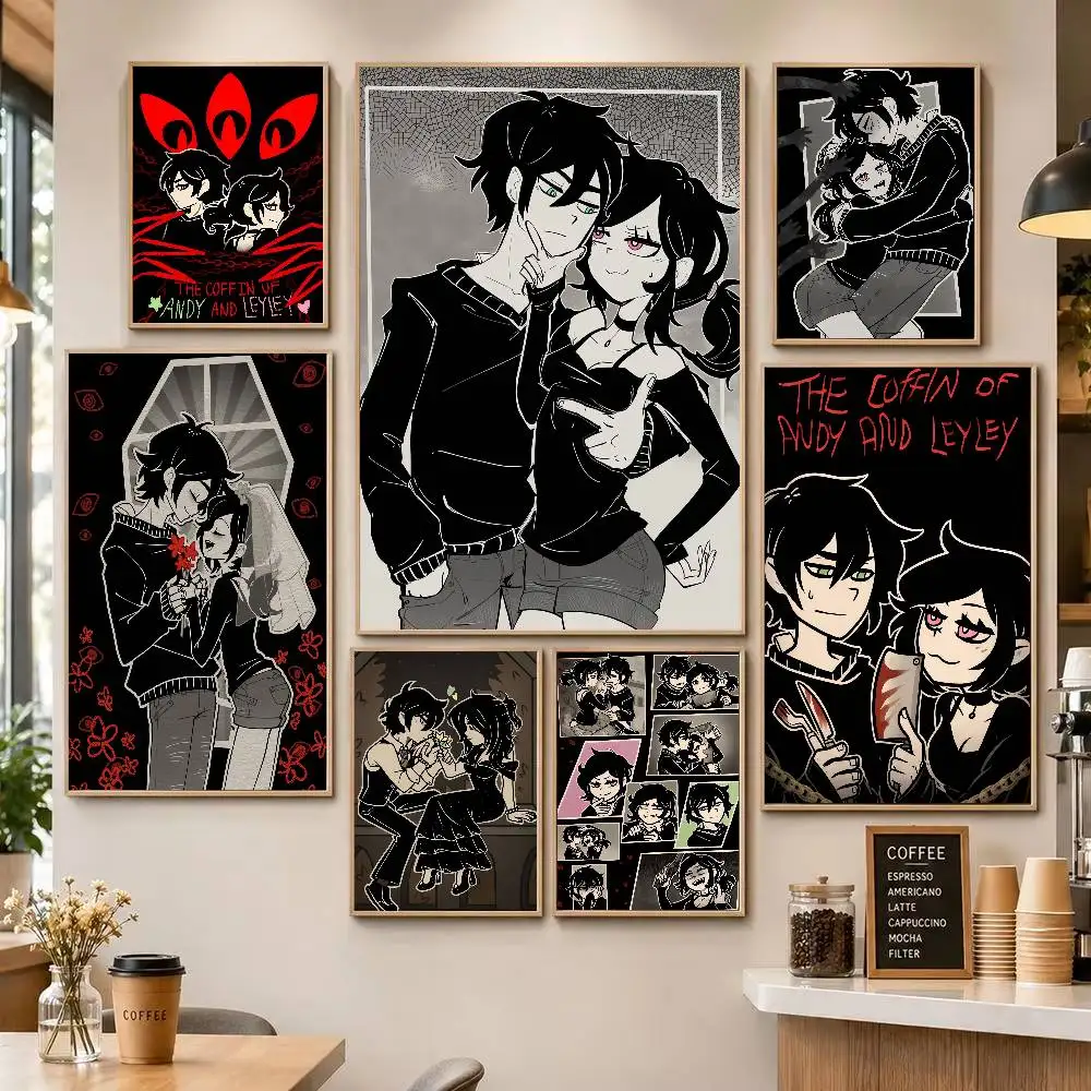 Game The Coffin Of Andy And Leyley-y Poster Home Living Bed Room Bar Hallway Sticky Wall Art Printing Waterproof Aesthetic