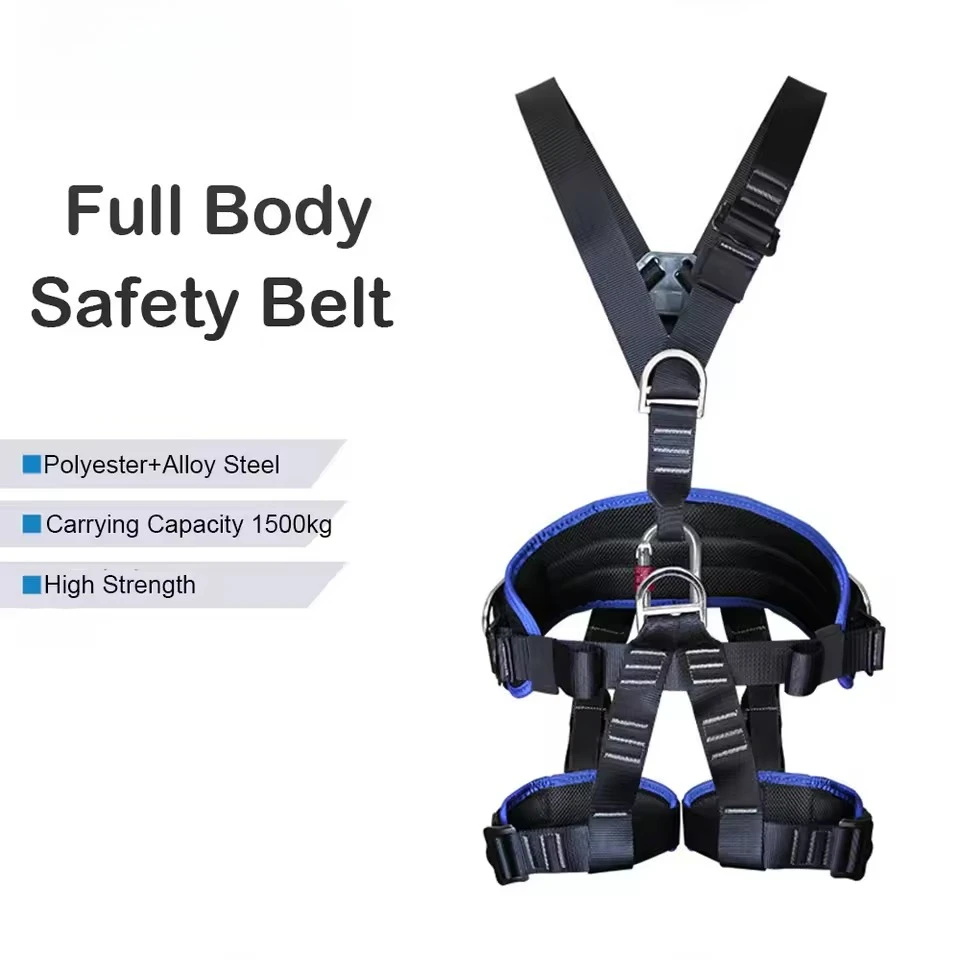 Five Point Work Safety Belt CE High-altitude Full Body Harness Rock Climbing Training Rescue Electrician Construction Equipment