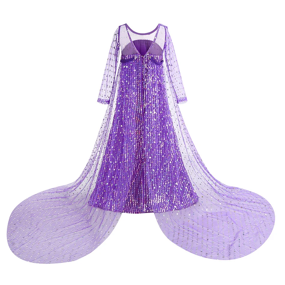 open lace back dress Elegant and Luxurious Frozen Elsa Princess Dresses Pink Style4 –  Katrinalove.store main image 0