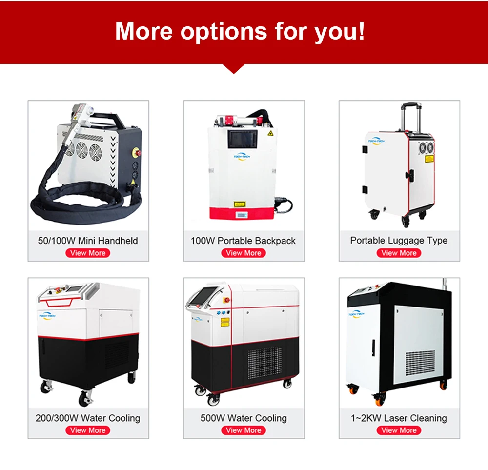 100w 200W Easy to Operate Pulse JPT MOPA Fiber  Cleaning Machine Rust Paint Cleaning Wood Metal