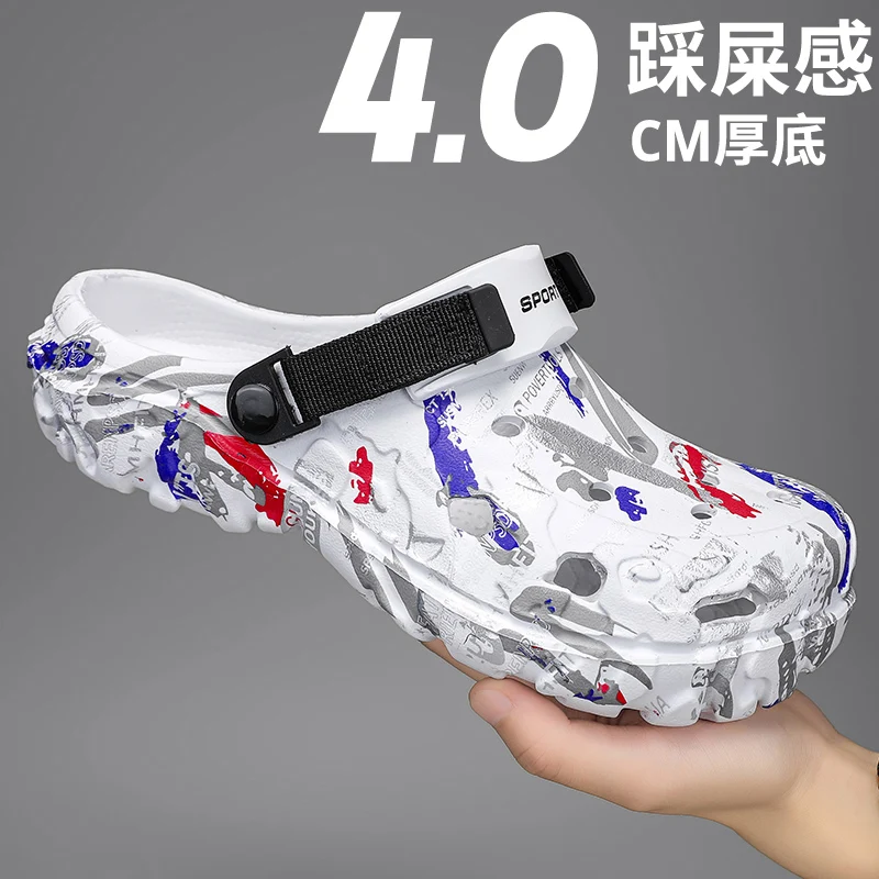 

2026 Men's Summer Clogs Sandals Eva Slippers Men Fashion Flat Sandals NEW Men Leisure Slides Men Casual Shoes Plus Size 46 47