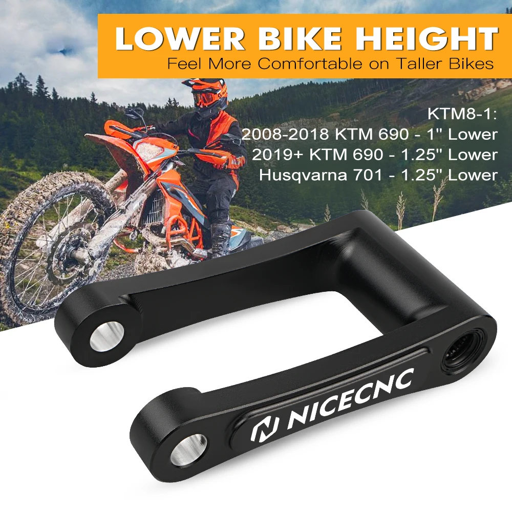 Motorcycle Rear Suspension Lowering Link For KTM 690 Enduro/SMC/R 08-23 Husqvarna 701 Enduro/Supermoto 16-24 GasGas 700 SM/ES 24