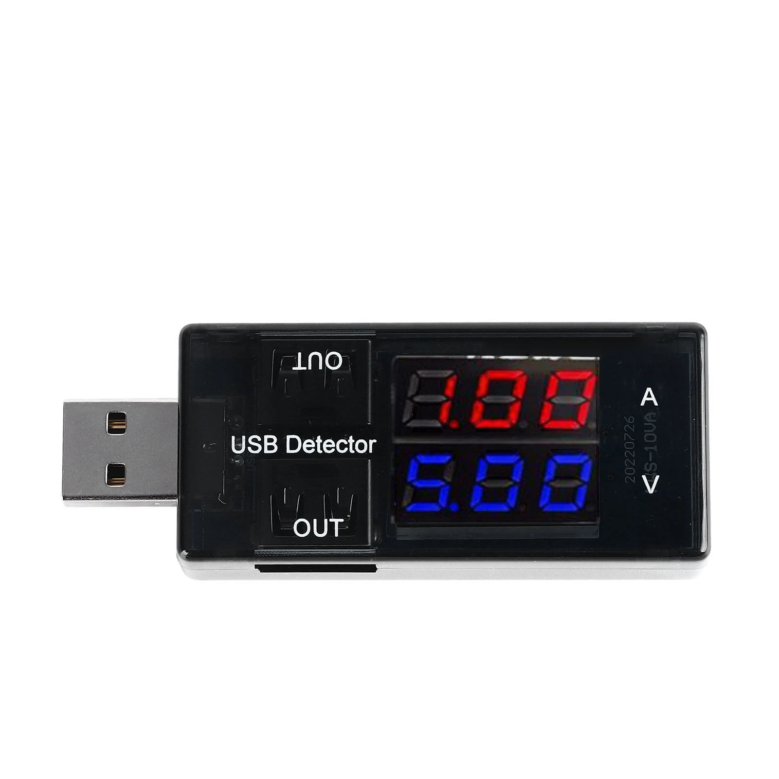 

USB Tester High Accuracy Dual Display USB Multimeter for Voltage Current Capacity 3‑20V 0‑3A