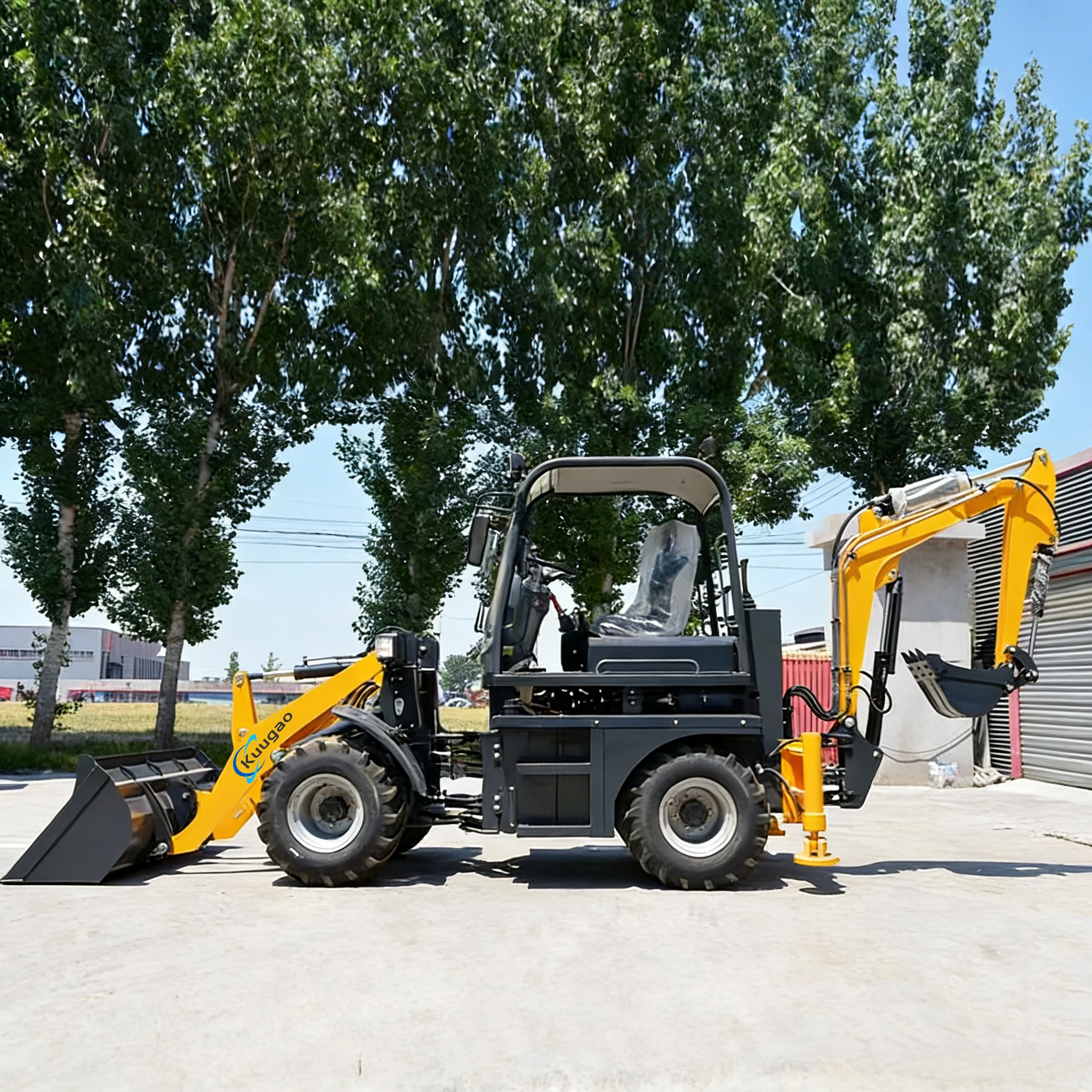 Backhoe Loader Free shipping Excavator machine Front Loader 3 ton Mini Excavator Yanmar Mini Loader Bagger  Engine Customized