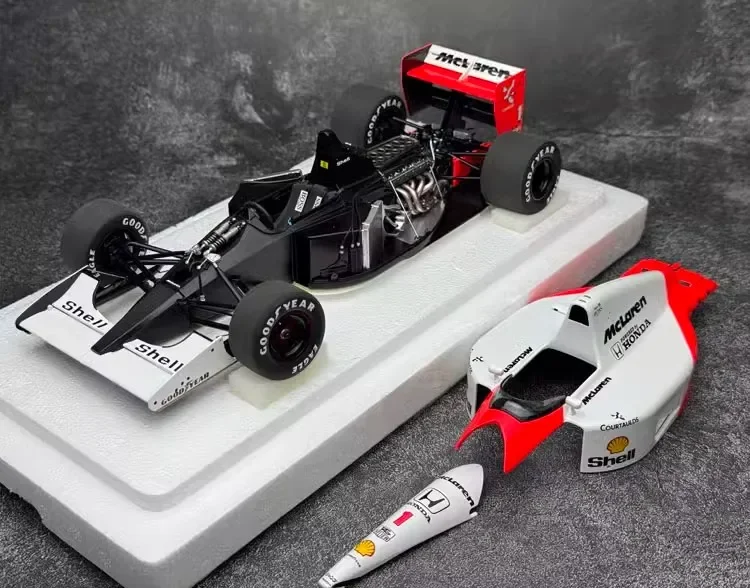 AUTOart Car Model 1/18 Honda McLaren F1 McLaren MP4/6 1991 Senna Motors Simulation Cars Model Boy Collection Birthday Gift