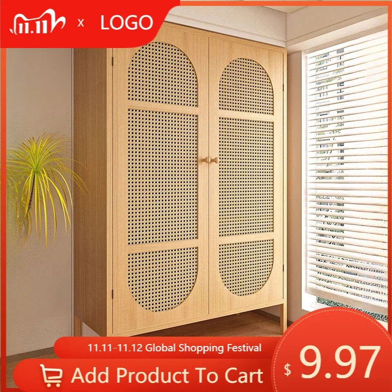 Wood Bedroom Wardrobe Storage Nordic Luxury Organizer Open Closets Wardrobe Cabinet Shelves Rangement Chambre Bedroom Furniture