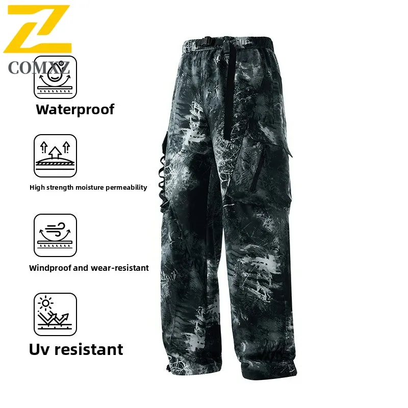 

Branded Men's Cargo Pants 2025 New Autumn Retro Jogger Training Wide Leg Trousers Breathable Fashion Casual Collection Pants