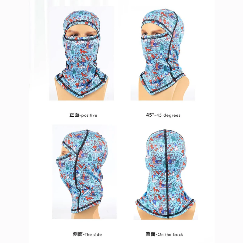 Kids And Adult Balaclava Winter Warm Fleece Windproof Skiing Cycling Full Face Mask Hood Hat Sports Scarf Motorcycle Headgear