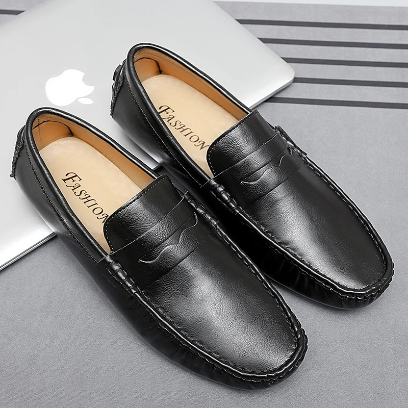 Designer Smile Moccasin Fashion Big Size 35~48 Men Women Casual Loafers Outdoor Comfort Male Driving Shoes Handmade Luxury Brand