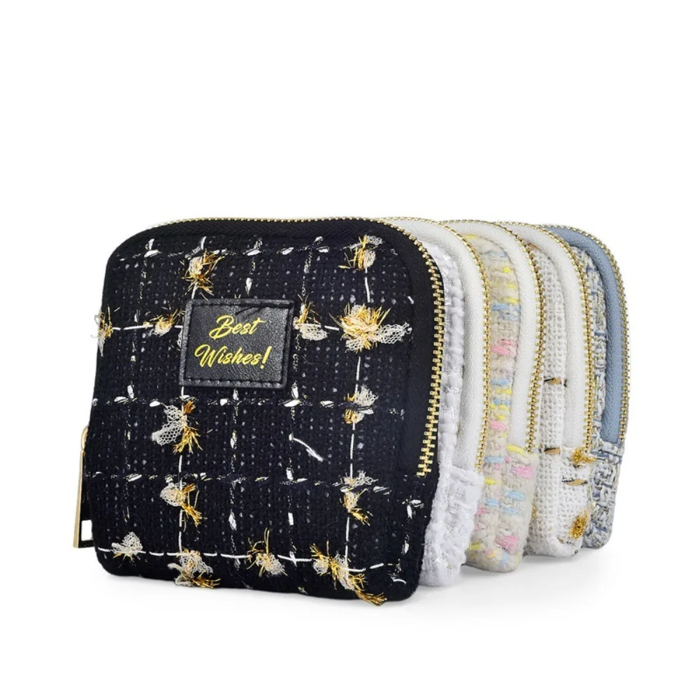 Exquisite Jewelry Storage Bag Ring Pendant Bracelet Zipper Jewelry Bag Portable Jewelry Display Jewelry Organizer Ladies/Girls