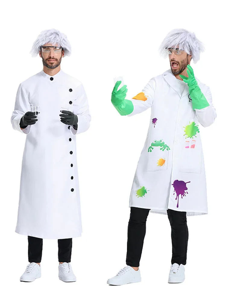 loween Crazy Scientist Research Doctor Newton Physics Labora Researcher Costume Par Performance Outfit Women's Faion