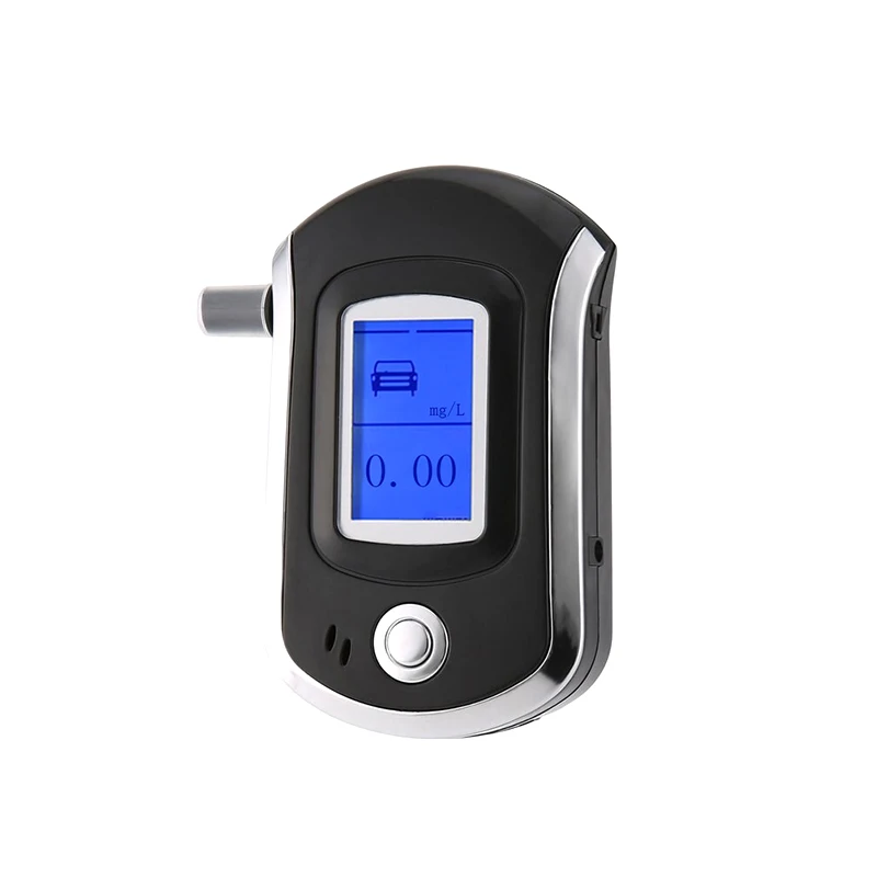 Portable Digital LCD Breath Alcohol Detector Breathalyzer Alcoholmeter Professional Police Breathalyzer With LCD Display Screen
