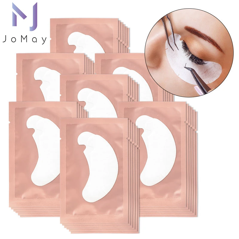 50pairs U Paper Patches Eyelash Under Eye Pads Lash Eyelash Extension Paper Patches Eye Tips Sticker Wraps Make Up Tools