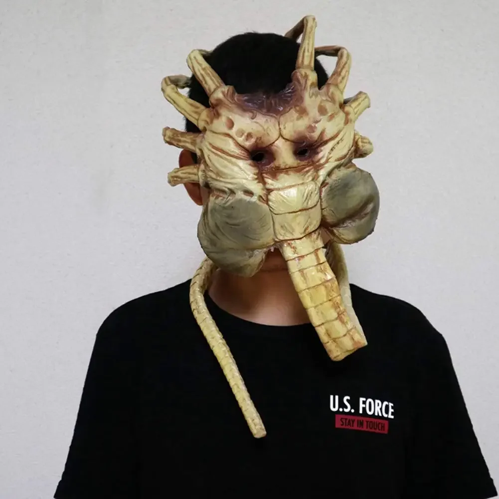 Alien Facehugger Mask Face Latex Scary Claws Insect Xenomorph Hugger Costume Halloween Prop