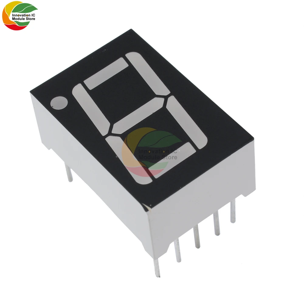 5 قطعة 0.56 بوصة 10 دبابيس 1 بت أرقام 7 قطعة اليشم الأخضر LED شاشة ديجيتال Digitron الأنود المشترك الكاثود #4